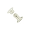 Nit rund dubbelkapslad Ø7x7mm 100st silver