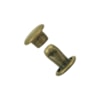 Nit rund dubbelkapslad Ø7x7mm 100st antik brons