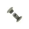Nit rund dubbelkapslad Ø7x7mm 100st antik silver