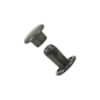 Nit rund dubbelkapslad Ø7x7mm 100st gun metal