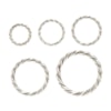 O-ring rep antik silver 38mm