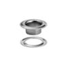 Öljetter med bakplatta Ø10.0mm 100st silverfärgad