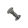 Nit rund Ø6x6mm 100st gun metal