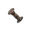 Nit rund Ø6x6mm 100st antik koppar