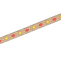 Band SAN 175A röd/gul 2.5cm