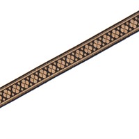 Band SR 2582 svart/guld 2,9cm