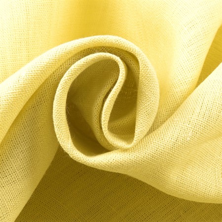 gulgrönt linnetyg till kläder och inredning