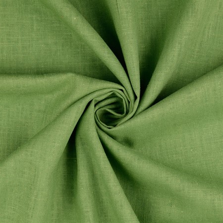 grönt tvättat linnetyg