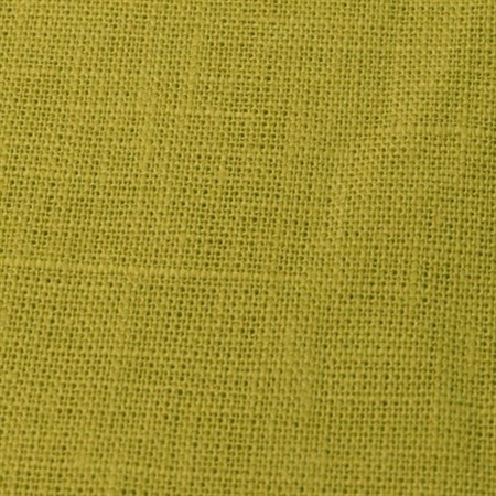 gulgrönt linnetyg till kläder och inredning