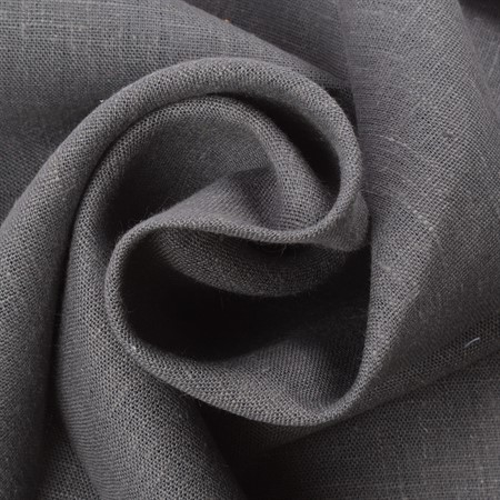 grått linnetyg till kläder och inredning