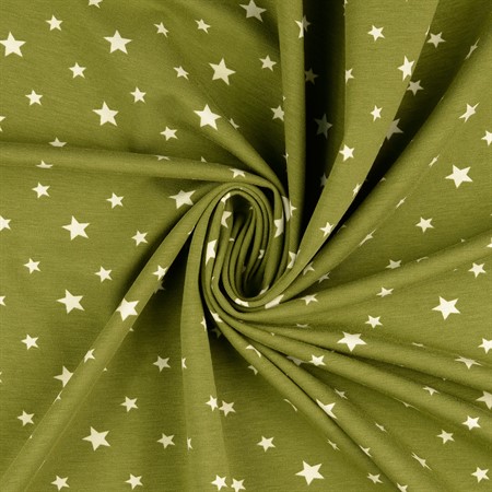 Bomullstrikå 2011 stjärnor grön