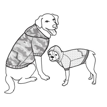 Symönster tröja för små och stora hundar GP560
