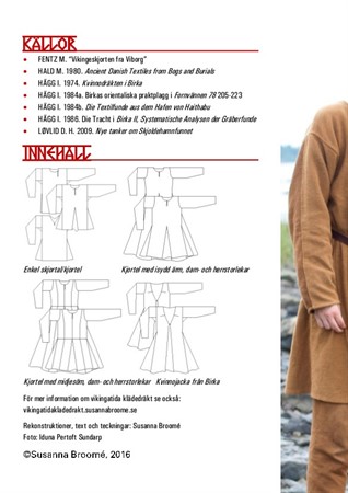 mönster till vikingatida skjorta och kjortel