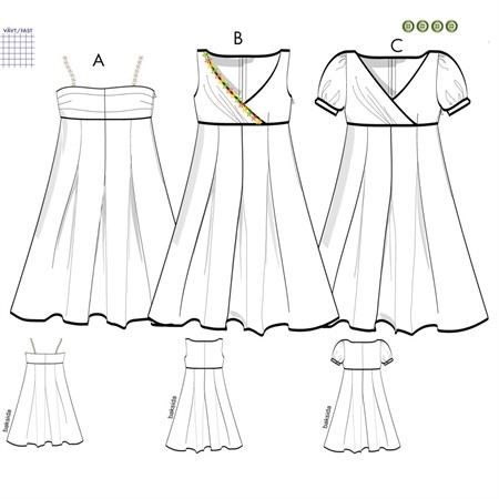 mönster till klänning