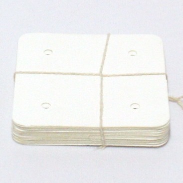 Brickbandsbrickor 4-håls 8x8cm vit 20st BB21