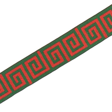 Band SR 2577A grön/röd 3.5cm