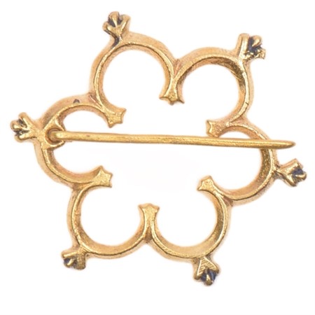 medeltida smycke brosch dräktspänne