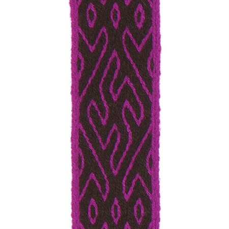 Handvävt brickband i svart och lila