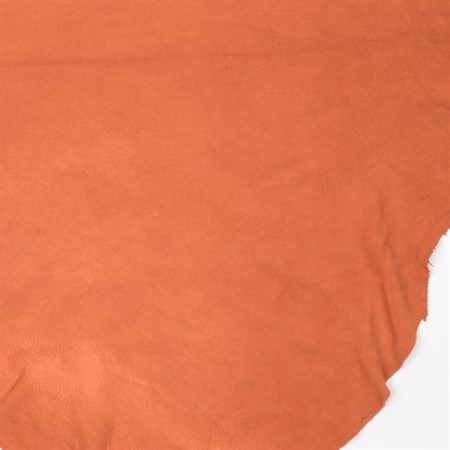 Helt lammskinn mocka 12 orange ca 90x45cm restparti