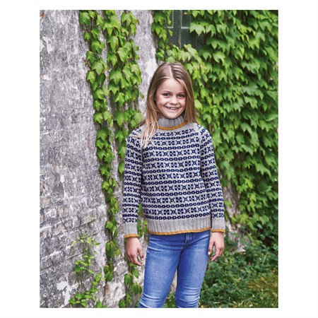 Stickmönster Klassisk sweater till barn