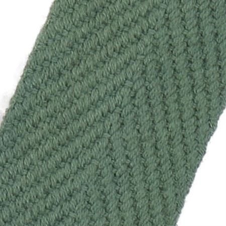 grågrön 10mm brett textilband i bomull på hel rulle