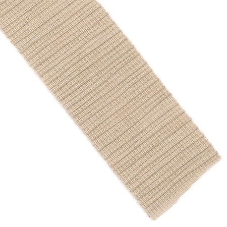 oblekt elastiskt resårband i linne med vågig yta med struktur