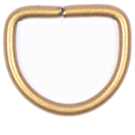 30mm antik mässingfärgad d-ring