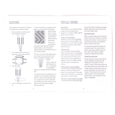 <img src="u017b.jpg" alt="printed booklet with patterns of historical viking tablet weaving"/>