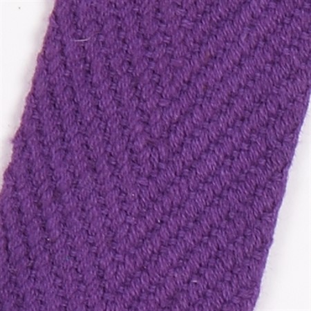 lila 15mm vävt textilband i bomull på hel rulle