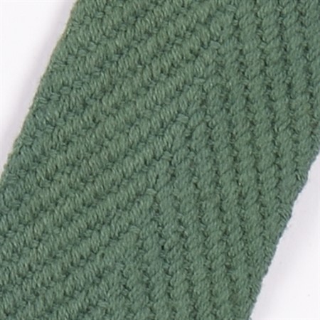grågrön 15mm vävt textilband i bomull på hel rulle