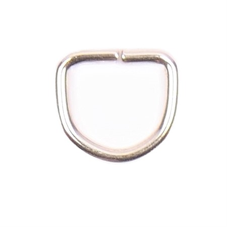 10mm silverfärgad öppen d-ring