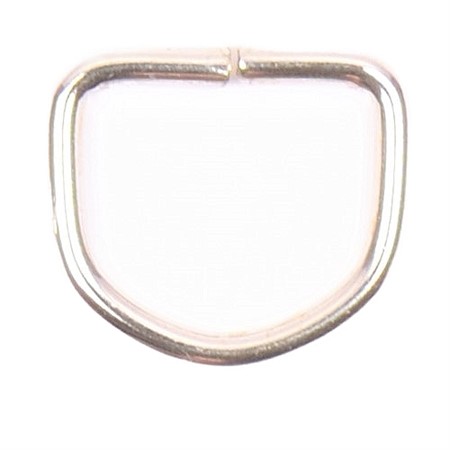 16mm silverfärgad öppen d-ring