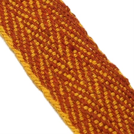 röd gul 25mm brett ylleband